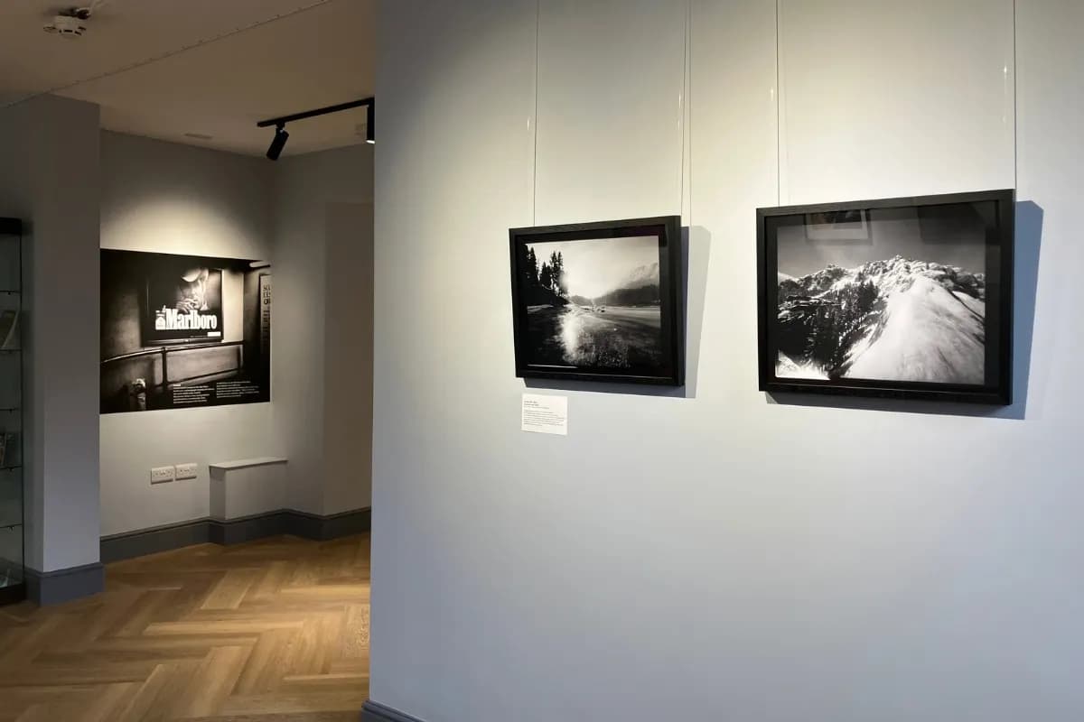Chester Photo Festival Symposium Exhibition (April 2026) at Senate House, University of Chester. Featured work - Left: Victor Burgin; Right: Martin Newth.